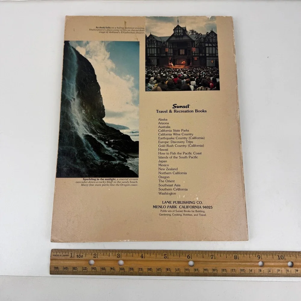 Vtg Softcover‎ Sunset Travel Guide to Oregon USA Book Revised Edition 70s READ